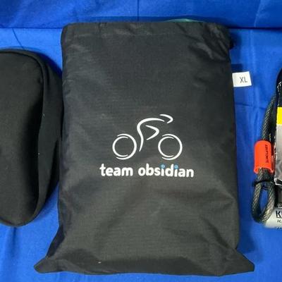 Kryptonite Kryptolok, Team Obsidian Bike Cover, Gel Padded Seat Cover