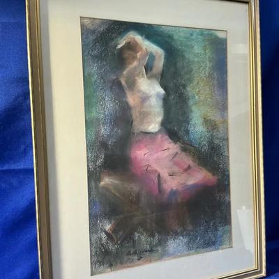 Belle Porecki Posing Lady Chalk Art 