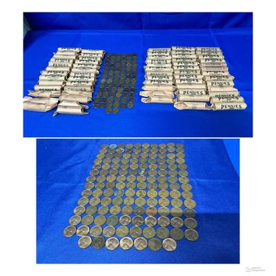Large Mystery Penny Lot Including Wheat Pennies 