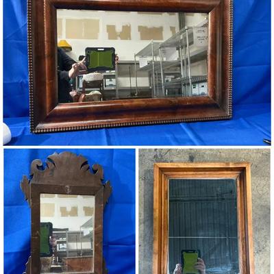 Antique Wood Frame Wall Mirrors