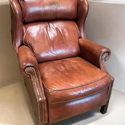 Bradington-Young Leather Wing Back (32 x 28 x 42)