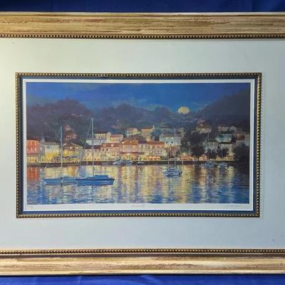 Tranquility Signed Numbered Sailboat Print 27.25"h x 37.75"w