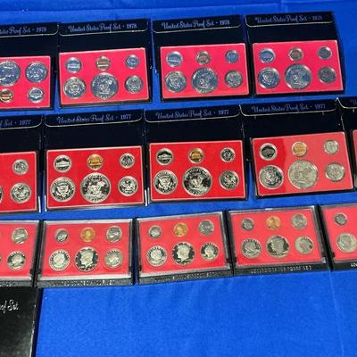 United States Proof Sets 1978, 1977, 1981