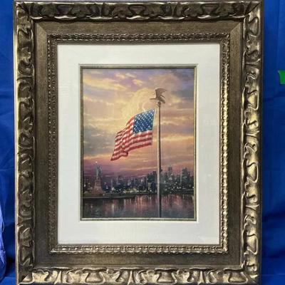 Thomas Kinkade Light of Freedom (small) Framed Lithograph 28"h x 24.25"w