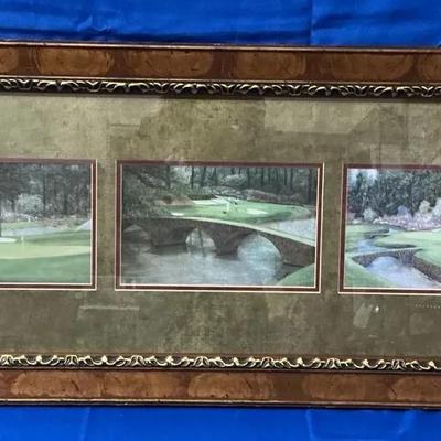 Jim Harrington Augusta Challenge Triptych 18"h x 44"w 
