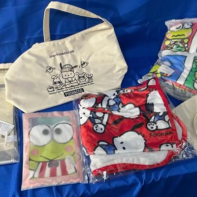 Sanrio Pochacco & Keropi Bags & Blanket