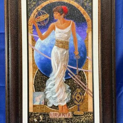 Peter Nixon Urania Hand Embellished Giclee on Canvas 36"h x 23.5"w