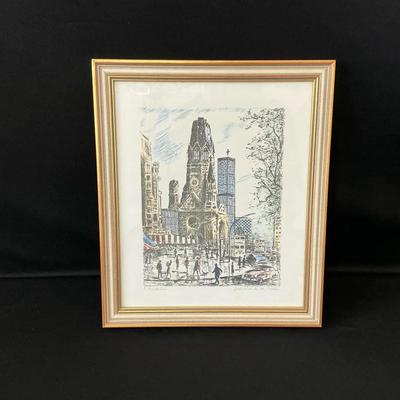 Colored Drawing Of Berlin