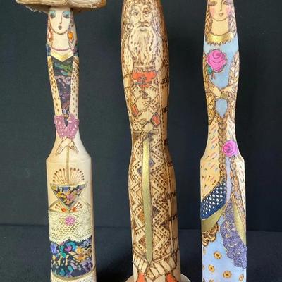 Whimsical Wooden Trio