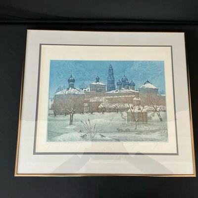 Original Signed Etching Of Russia