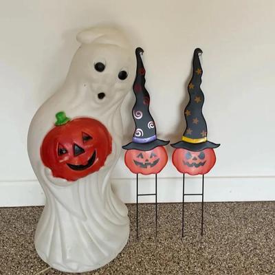 Halloween Blow Mold & Pumpkin Stakes