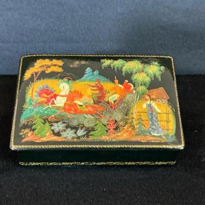 Russian Lacquer Trinket Box IV