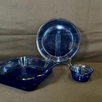 Blue Pyrex Bakeware