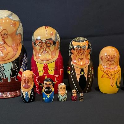 Russian Political Leaders Matryoshka Nesting Dolls