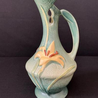 Green Roseville Vase