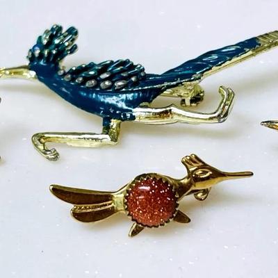 Vintage Road Runner Brooches and Pins
