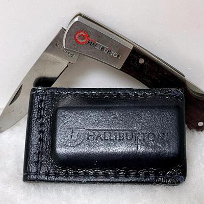 “Halliburton” Pocket Knife and Money Clip