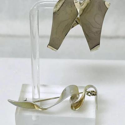 “ND” Signed Sterling Silver Jewelry Set