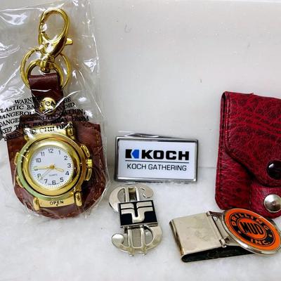 Oil Field Themed Money Clips, Pocket Files, Watch and More