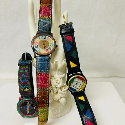 Vintage Colorful Quartz Watches