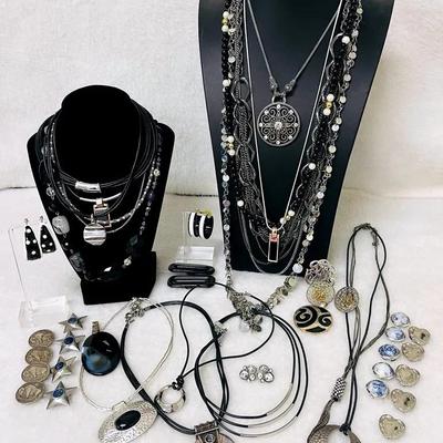 Vintage Black and Silver Fashion Jewelry from Daisy Fuentes and More