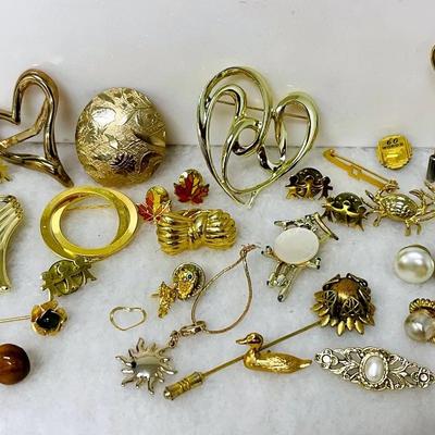 Brooches, Hat Pins, Scarf Ties from “Avon” and More
