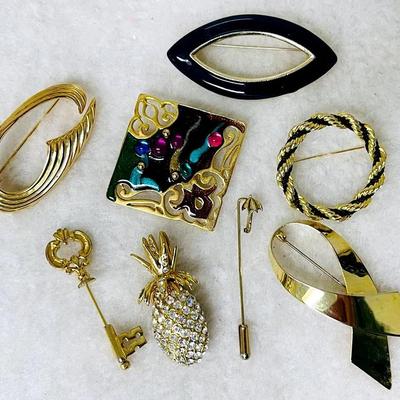 Vintage Brooches, Pendants, and Hat Pins 