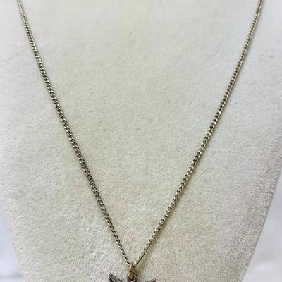 Sterling Silver BSA Charm Necklace