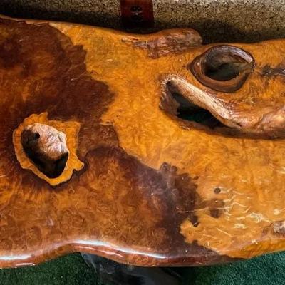 Redwood Burl Coffee Table with Live Edge