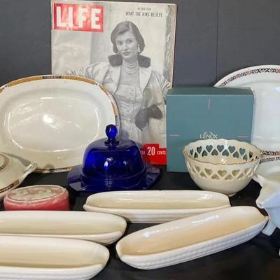 Lenox Heart Bowl New In Box with Serving Platters