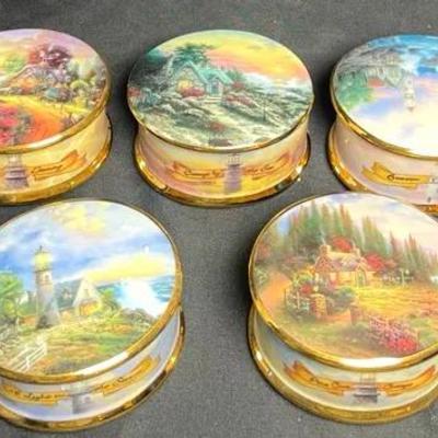 Thomas Kinkade Music Box Collection (Set of 7)