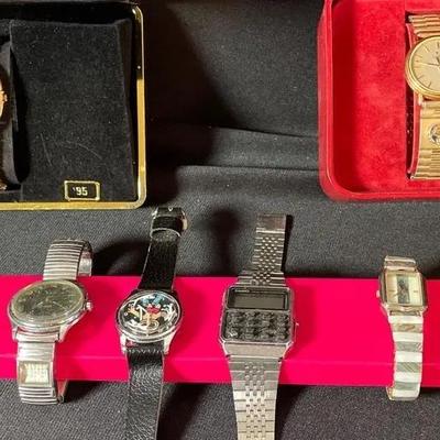 Omega Watch and Dufonte Lucien Piccard Quartz Gold Tone Watch