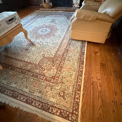 Persian hand knotted wool rug - approx 12'6" x 9'2"