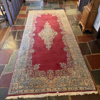 Persian Wool Hand knotted Rug - approx 11'6" x 5'
