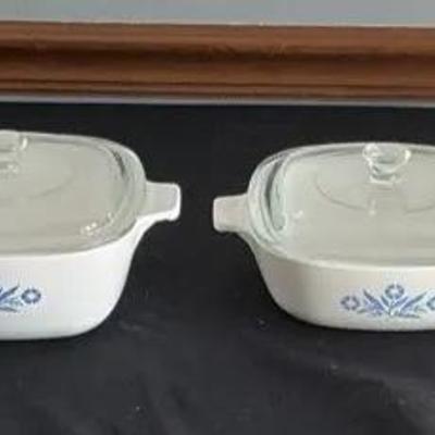 5 Vintage Corning Ware Covered Dishes 