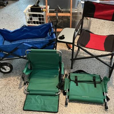Foldable Chair, Foldable Wagon, and Stadium Chairs