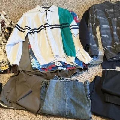 Assortment of Men’s Shirts and Pants
