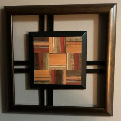 Wood + Metal Abstract Wall Art