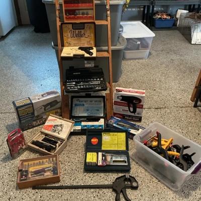Assorted Power Hand Tools and Accessories 