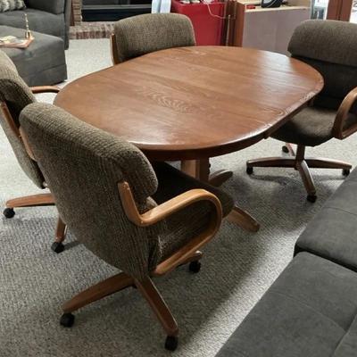 Vintage Dining Room Table + Chair Set