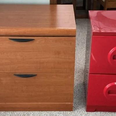 Lateral File Cabinet and Akro-Mils Filing Cabinet 