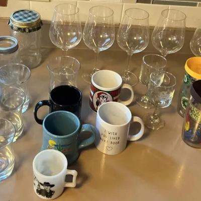 Assortment of Glasses and Cups