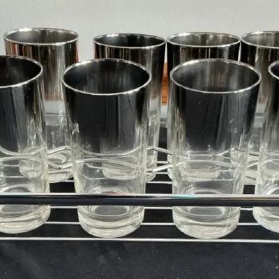 Silver Fade Glasses with Caddy