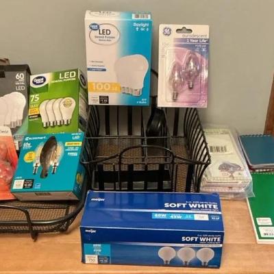 Lightbulbs, Stationery + Desk Organizers