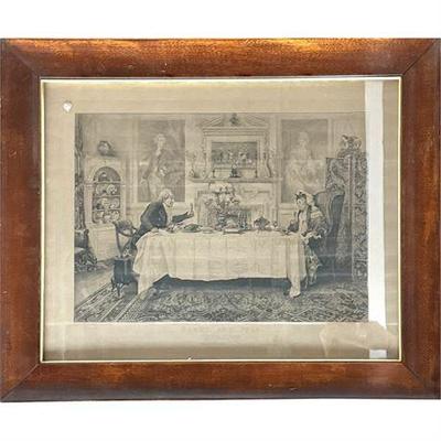 Lot 036-E  
Walter Dendy Sadler, Etching, "Darby and Joan", 1890