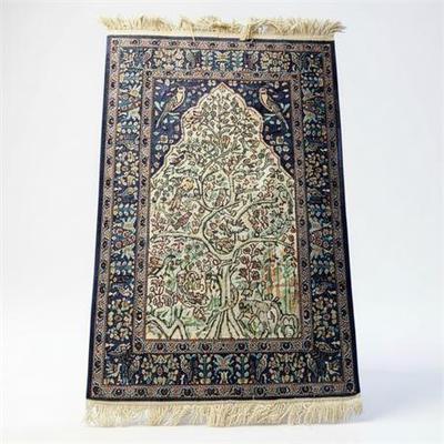 Lot 024  
Vintage Tree Of Life Rug, Caucasian, Wool and Silk