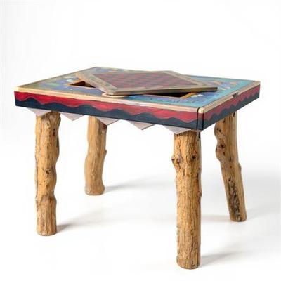 Lot 019   
Sticks Furniture, Custom Flip Top Game Table