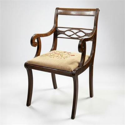 Lot 046   
Regency Mahogany Dining Arm Chair