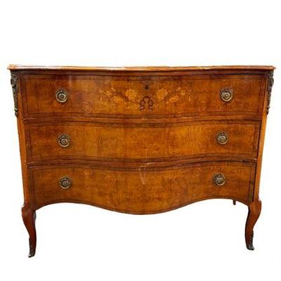 Lot 038   
Robert Irwin Burled, Banded and Inlaid Dresser