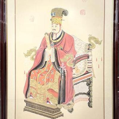 Lot 105-CHA
Emperor Xuanzu, Decorator Art, on Silk